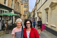 Hilary and Fiona in Bath