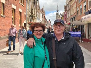 Dianne and Gary in the main street