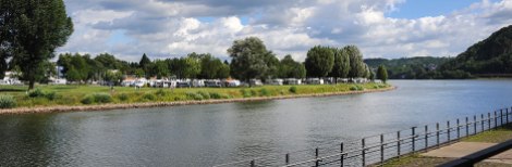 The campground from Koblenz